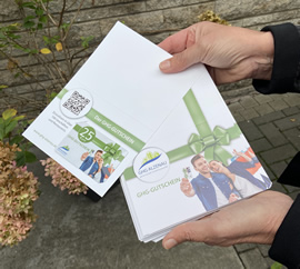 Zonta Spendenübergabe Gutscheine